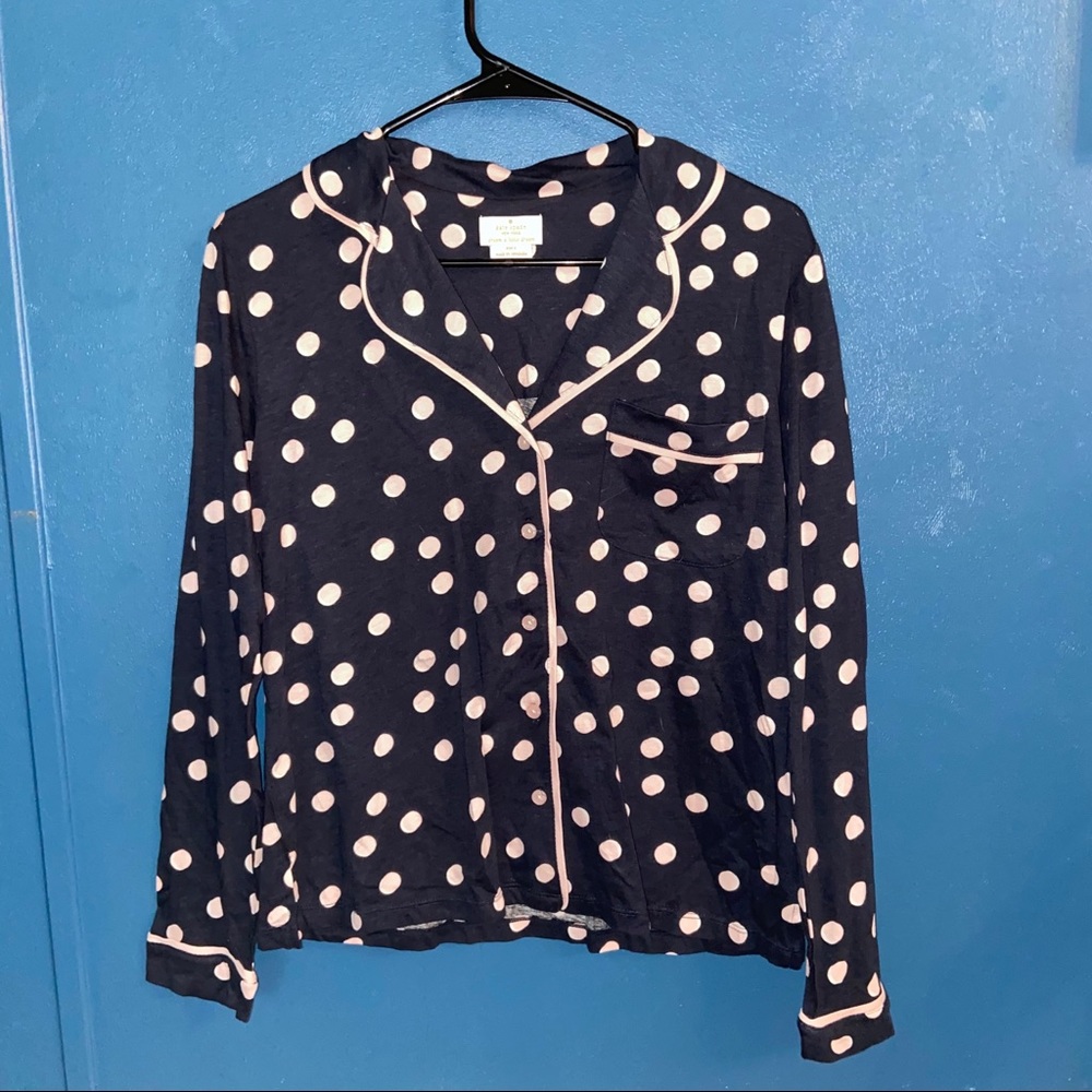 Kate Spade Polka Dot Pajama Top